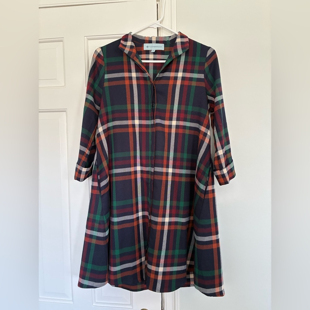 Tuckernuck New England Plaid Charlie Dress, Size XS